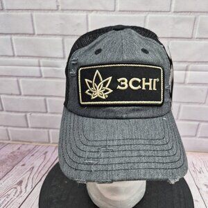 RCR Kyle Busch #8 NASCAR Trucker Cap 3CHI Patch Sponsor Distressed Hat‎